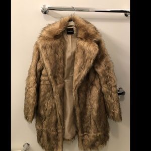 Faux fur coat